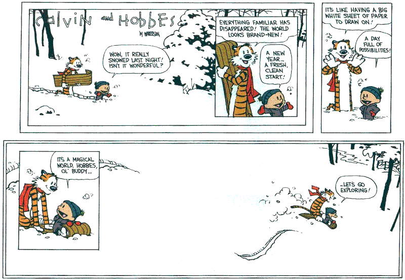 calvin and hobbes last strip calvin and hobbes last strip